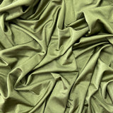 Olive Green Shiny Tricot