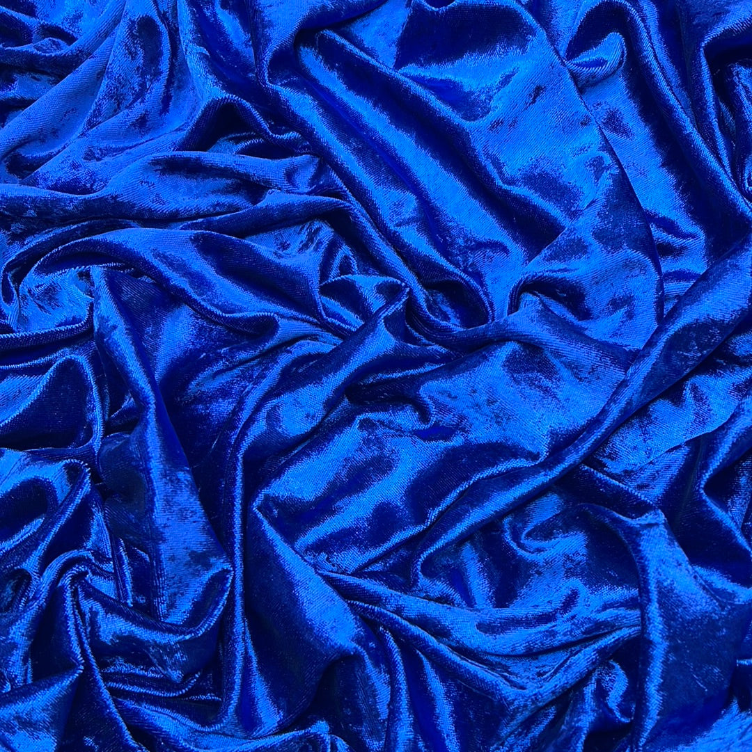 Royal Blue Crushed Velvet – Just Spandex