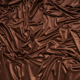 Shiny Chocolate Brown Fabric